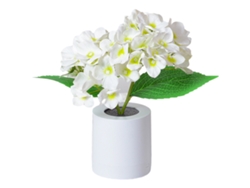 Lámpara de mesa, lámpara de simulación de flores con función LED y jarrón