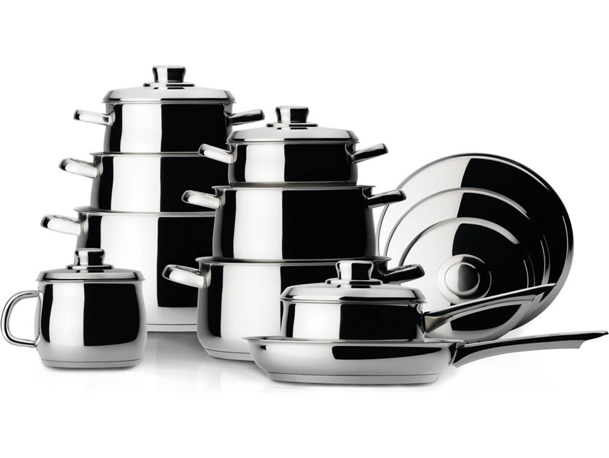 Baterías de Cocina FLAMA 318.09FL Inox (9 Piezas)