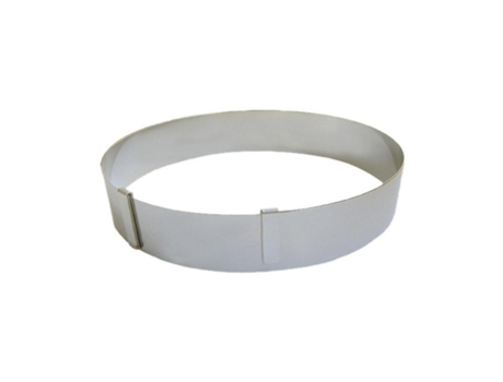 Molde extensible de acero inoxidable para anillos de postre DE BUYER
