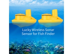 Sensor De Sonar Inalámbrico Para Detector De Peces Lucky Fish Con Transductor De Profundidad De 45 M.