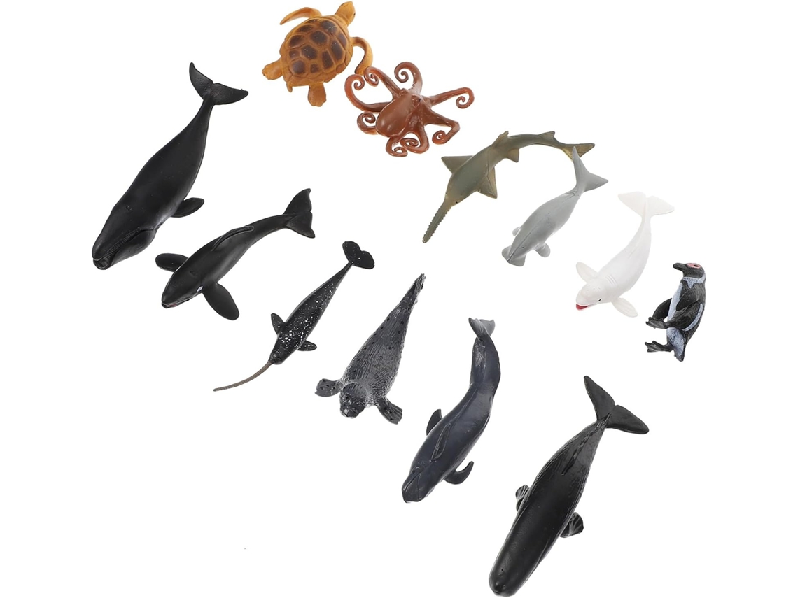 Conjunto De Figuras Realistas De Animales Marinos Para Niños Y Niñas