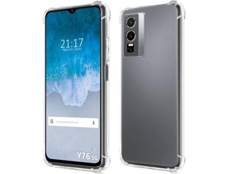 Carcasa para Vivo Y76 5G TUMUNDOSMARTPHONE Antigolpes Transparente