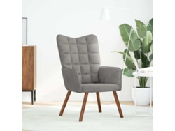 Sillón | Silla De Relajación De Terciopelo Gris Claro
