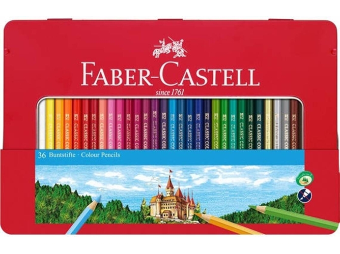 Lápiz de Color FABER-CASTELL 115886 (Multicolor - Madera)