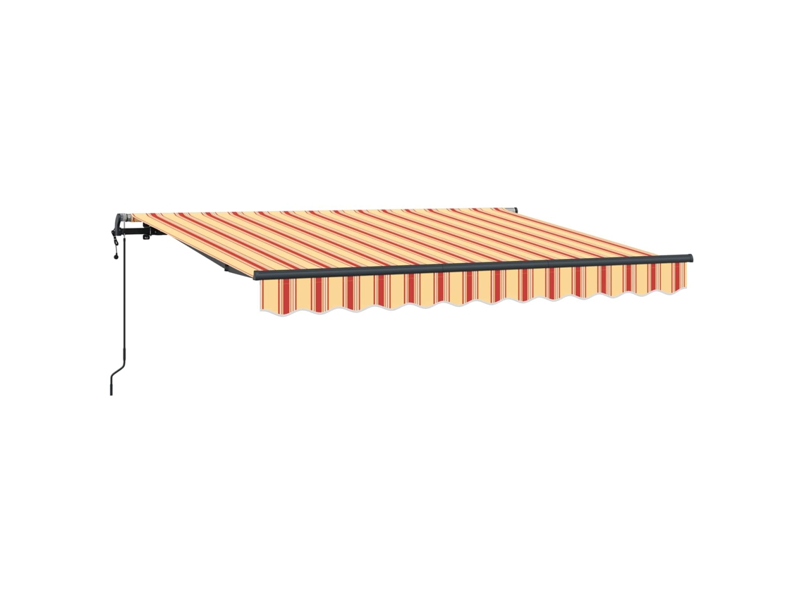 Toldo de vela - Toldo retráctil amarillo de 350 x 200 cm, tejido HARLANV1
