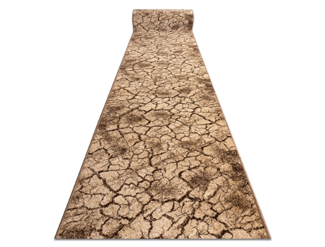 Alfombra de pasillo KARMEL Terra suelo agrietado - tuerca 120cm