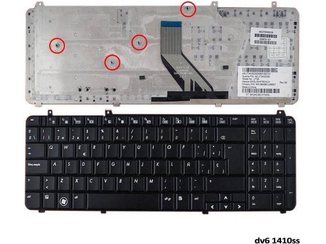 Teclado para Portátil HP Pavilion Dv6-1410Ss