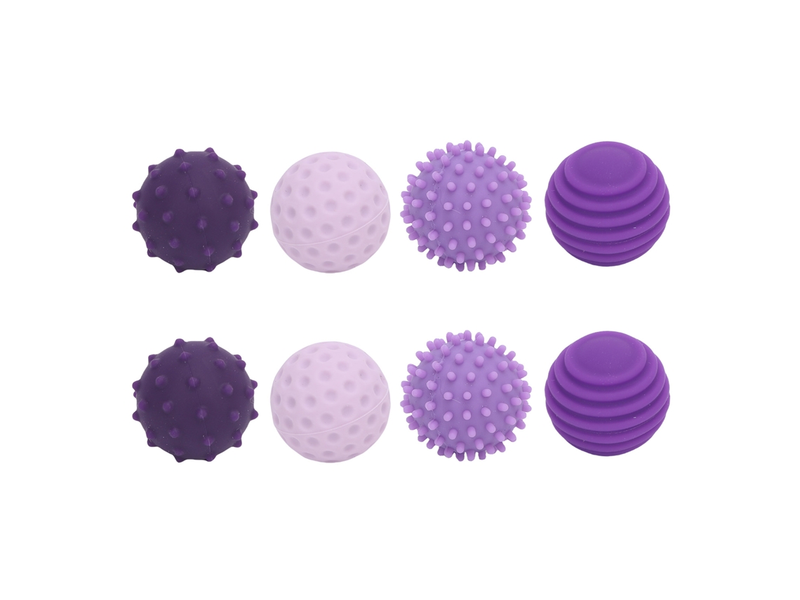 Ats-8 Pelotas De Silicona Para Dedos Con Textura Sensory Balls Juguete Relajante Para Viajes Trabajo Y Hogar Morado
