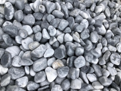 Guijarros laminados azul grisáceos de primera calidad, bolsa de 20 kg / 12-24 mm