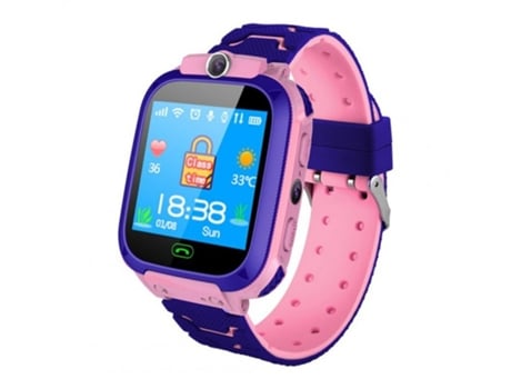 Smartwatch Localizador de llamadas de posicionamiento para niños a prueba de agua Q12B para niños Control remoto rosa