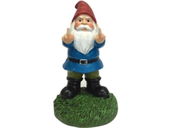 Estatua Original De Gnomo De Jardín Con Dos Pájaros, 21,46 Cm De Altura - Divertida Decoración Para Jardín Interior/exterior