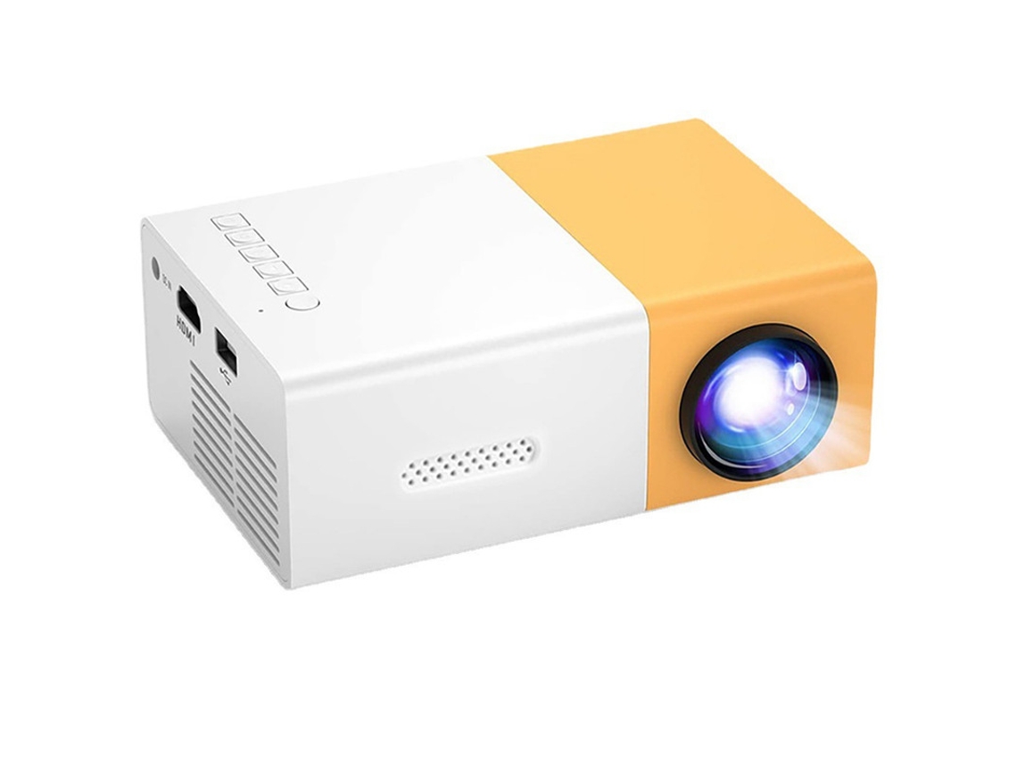 Mini Proyector SZSMART Yg300 HD 600Lm Portátil Compatible 1080P - Amarillo