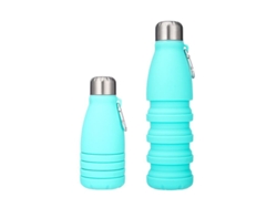 Botella De Agua De Silicona Plegable Y Reutilizable De 550 Ml Para Viajes, Camping, Senderismo, Bl Jdw