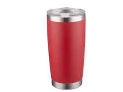 Caneca térmica de aço inoxidável 2026 de 591 ml (20 oz) para uso externo, com isolamento a vácuo, tampa magnética, livre de BPA, vermelha.