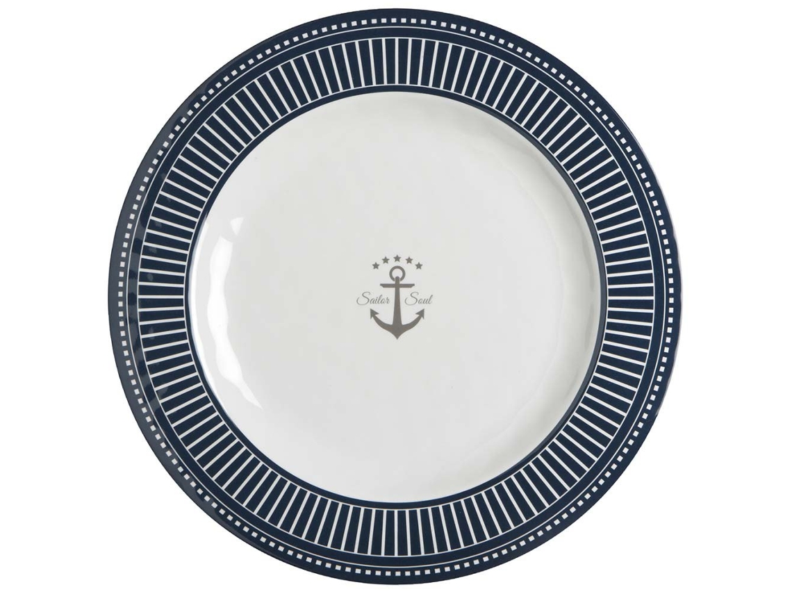 Pratos Rasos Sailor 6 Unidades Transparentemarine Business