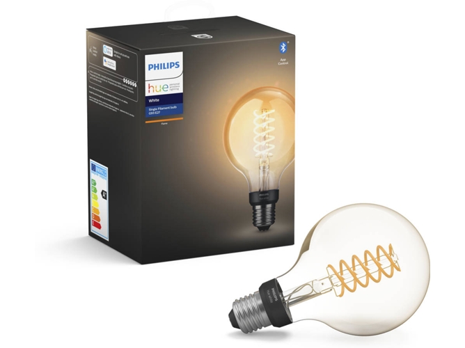 Bombilla Inteligente de filamentos PHILIPS HUE G93 (E27 - Blanca Suave)