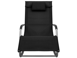 Maison Exclusive - Tumbona De Textilene Negro Y Gris