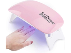 Lámpara de uñas LED UV 2025, secador de gel portátil, mini lámpara UV de 6 W, herramienta de arte profesional GOKOCO (rosa)