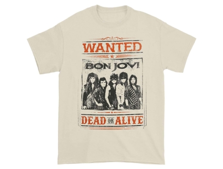Camiseta ROCKINSTONE Bon Jovi vivo o muerto (XL)