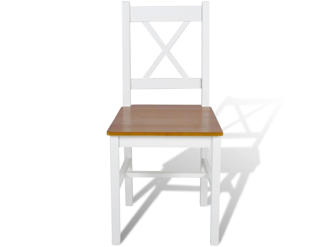 Maison Exclusive - Sillas De Comedor 6 Unidades Madera De Pino Blanco
