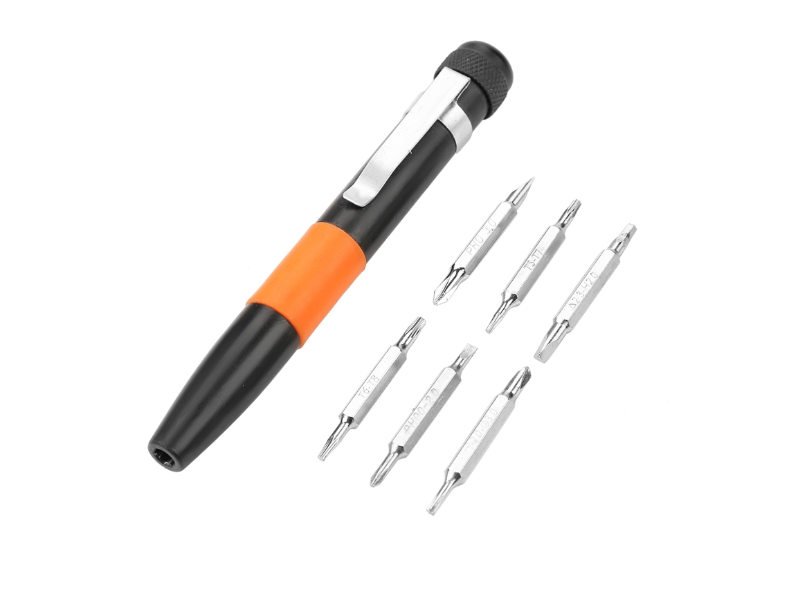 Kit De Herramientas Magnéticas Para Tornillos 6 En 1 Con Puntas Y Accesorios