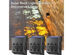 Bj-lâmpadas Solares Para Terraço E Jardim, Impermeáveis Ip65, Luz Branca Quente, Decoração Exterior Para Cerca, Piscina E Escadas Sl-902