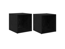Maison Exclusive - Conjunto De Mueble De Tv 2 Pcs Negro 37 X 35 X 37,5 Cm