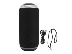 Altavoz Bluetooth Inalámbrico Ipx4 Resistente Al Agua, Portátil, Estéreo Para Exteriores Con Luz Led Y Micrófono, 2x7w, Negro