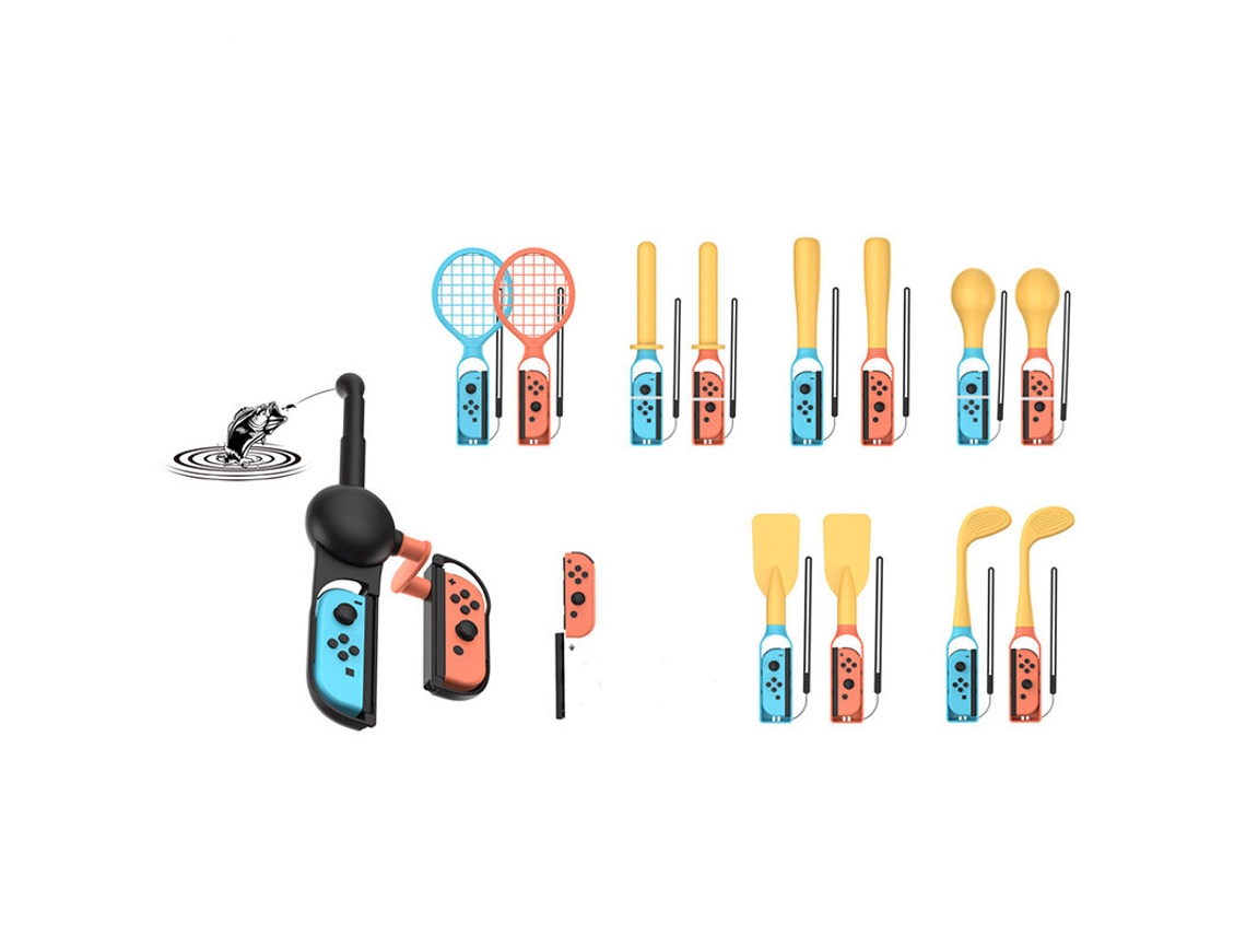 Kit Completo Tns-5113 Switch2 Sports: Kit De Controladores De Movimiento 24 En 1 Para Nintendo Switch Joy-con Family Game Set