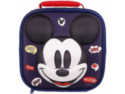 Mochila Lonchera MICKEY MOUSE (Azul - Poliéster - 8 x 24 x 24 cm)