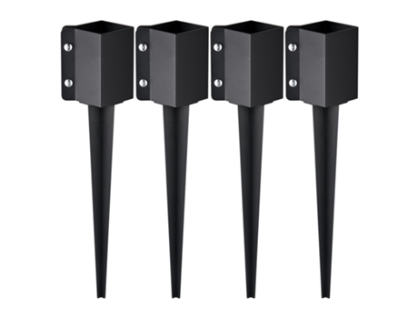 VEVOR - Estacas de metal para poste de valla, 4 unidades, 24 x 4 x 4 pulgadas