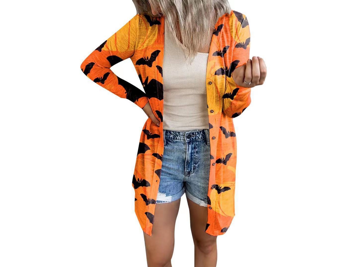 Abrigo Informal De Manga Larga Ligero Y Suave Con Abertura Frontal Para Mujer, Color Amarillo Otoño Xl