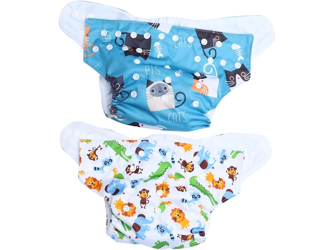 Pañales Lavables De 2 Piezas Para Niños Y Niñas, P