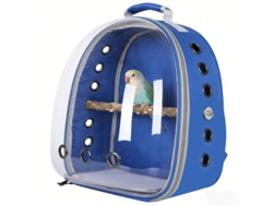 Transportín Digitallab Para Loros, Totalmente Ventilado, Diseñado Para Viajar (azul)