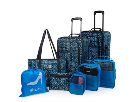 Juego De Maletas Semi-Rígidas Eva ITACA Solite azul marino (39,5X67x23 Cm - 54,5L)