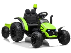 Tractor eléctrico Hzb 200 con remolque verde B.active