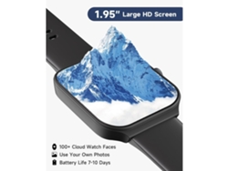 Reloj inteligente para hombre y mujer con Alexa integrada, monitor de actividad física, llamadas con duración de 195 minutos, resistente al agua IP68, Chennls