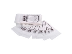 100 Bolsitas De Plástico Bonitas Para Dulces, Ideales Para Fiestas, Bodas, Cumpleaños, Galletas Y Otros Obsequios. Color Blanco.