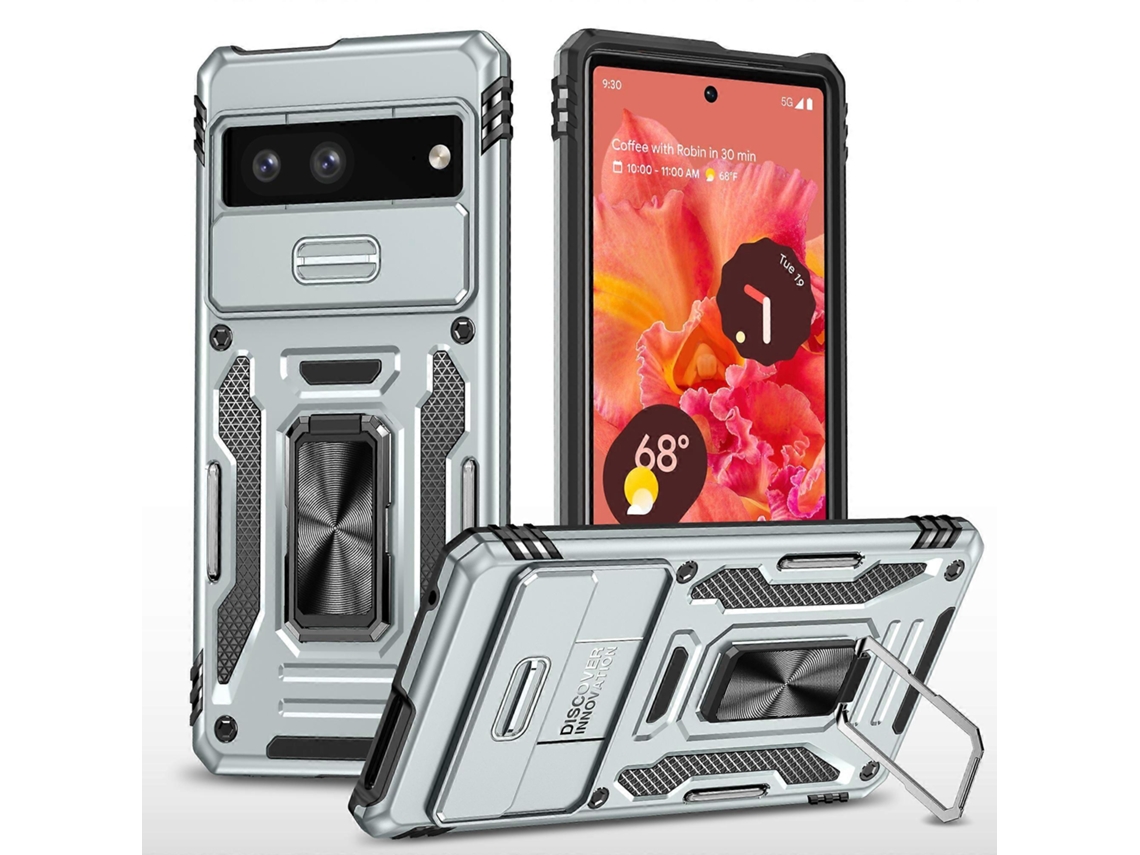Funda A Prueba De Golpes Para Google Pixel 7a, Carcasa Trasera Protectora De Pc Y Tpu Con Soporte.