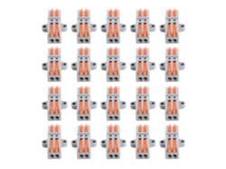 20 Conectores De Cable Compactos Con Palanca De Inserción, Bloque De Terminales 223-2p Para Cableado Rápido.