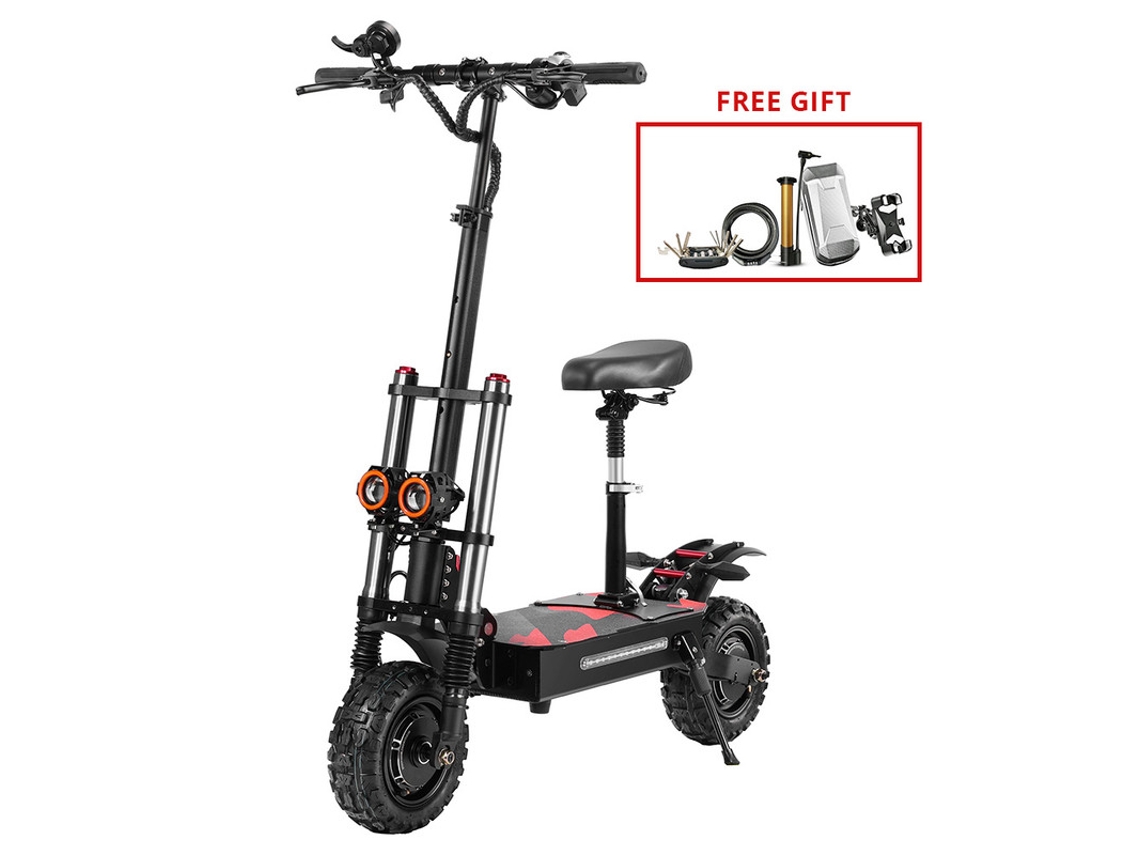 Patinetes Eléctricos BOYUEDA S3-11 Motor 2X3000W Batería 60V 38Ah Velocidad Máxima 85Km/H Alcance 120Km Frenos de Disco Hidráulicos Dobles