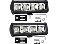 Luces De Trabajo Led De 2 Piezas, Barras De Luz De Largo Alcance Con Haz Concentrado Para Vehículos.