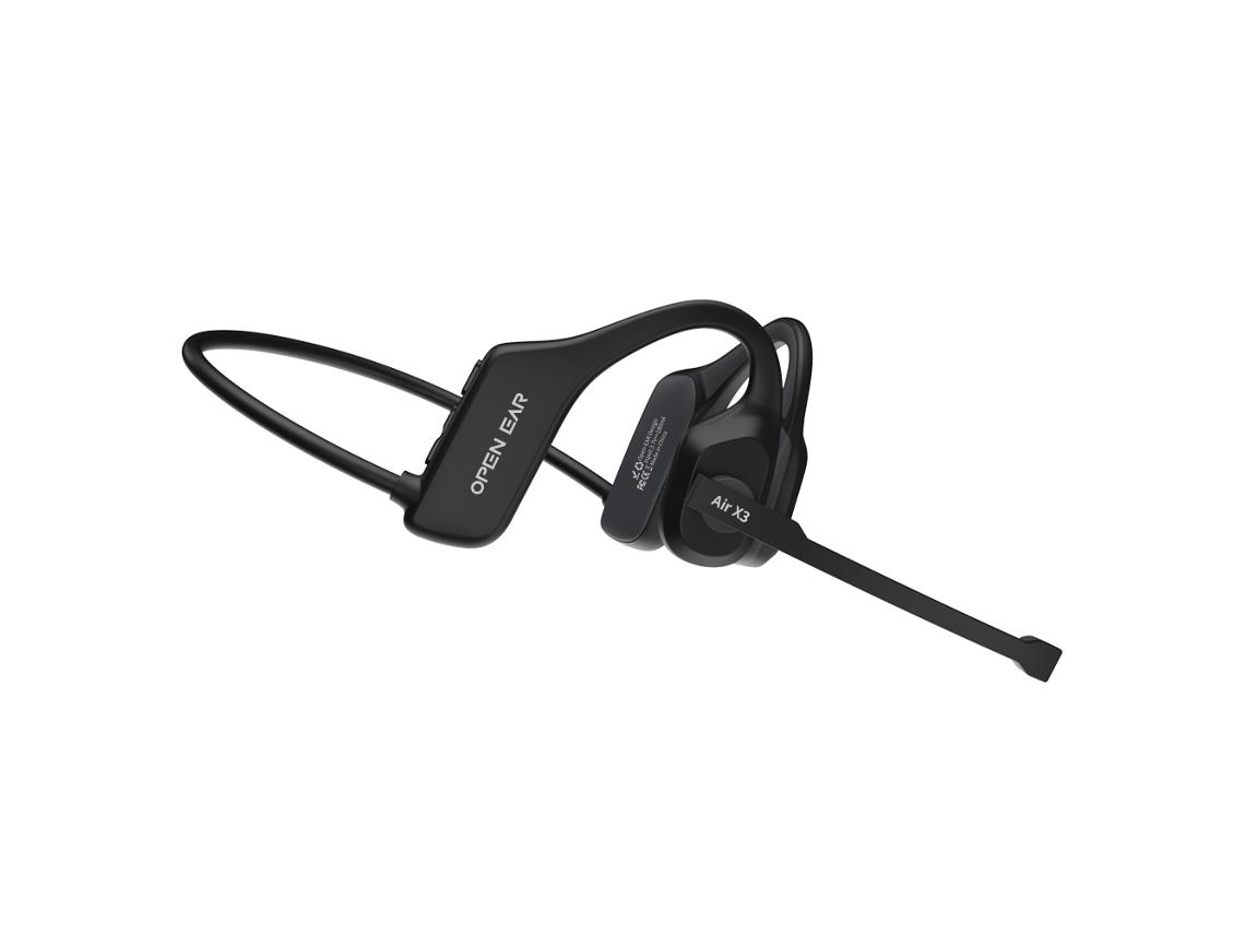 Fones de Ouvido Bluetooth Sem Fio Condução Óssea Microfones Lapela Cancelamento Ruído MDUG