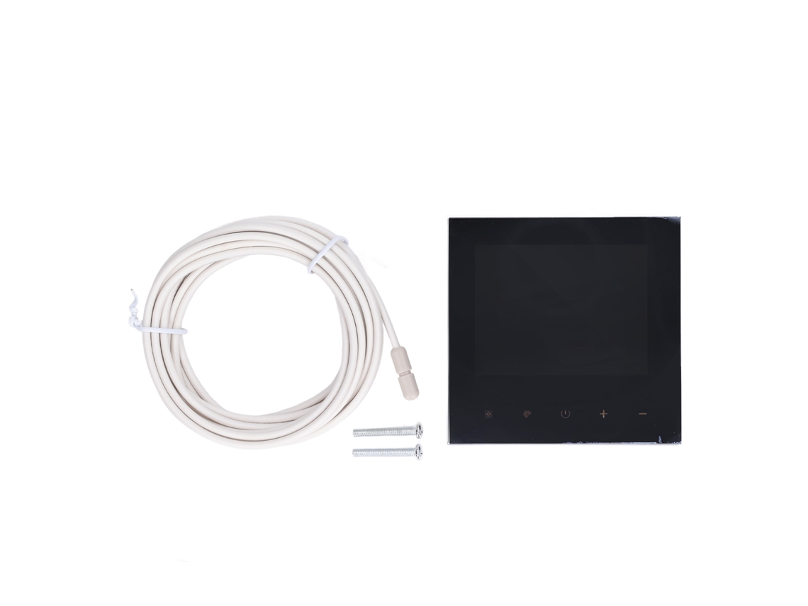 Termostato digital con control de temperatura, pantalla táctil LCD, programable, para uso doméstico