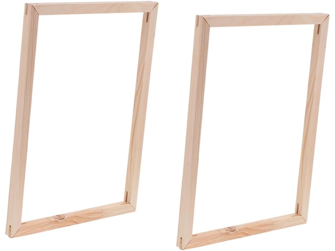 Marcos De Madera Maciza Para Cuadros, 8 Piezas, Marcos De Barra Para Armar Tú Mismo, Resistentes Al Desgaste Para Lienzos.