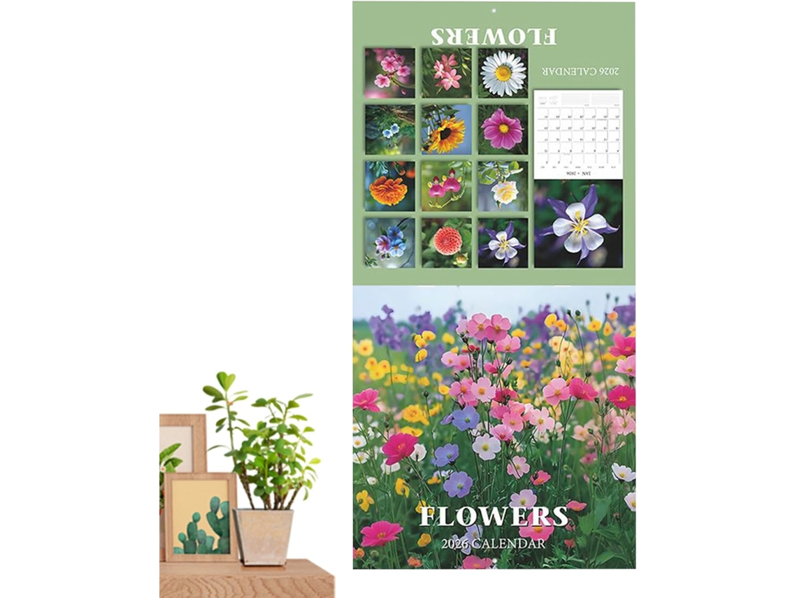 Calendario 2026 2 Temática Floral Para Usar