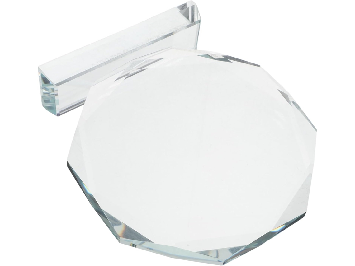 Trofeo Octogonal De Cristal Transparente Para Reconocimiento, Placa De Premio Elegante Y Fácil De Usar.