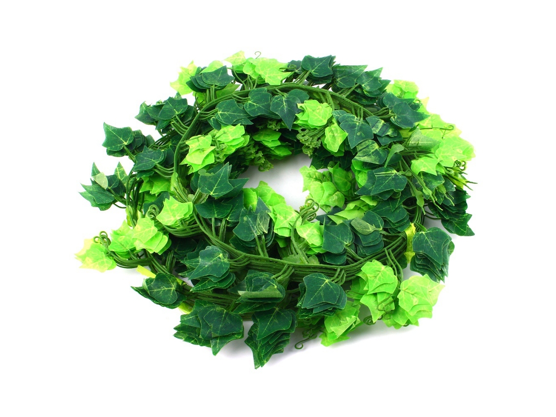 VYLARA Guirlanda de folhas de hera verde artificial, decoração para casa, trepadeiras falsas, flores de folhagem