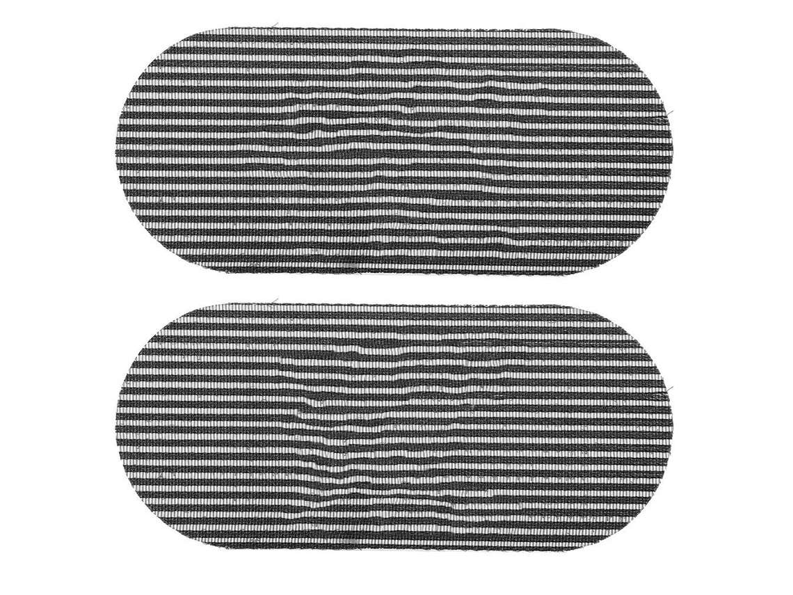 Retro Carving Magic Hair Sticker Pad Para Peinados Y Flequillos Negro