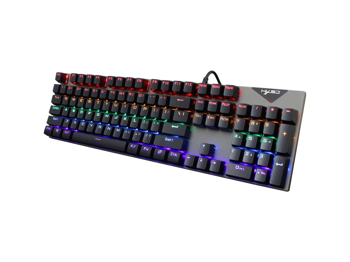 Teclado Gaming TRUMSEN L300 RGB (Mecânico - Português - Negro )